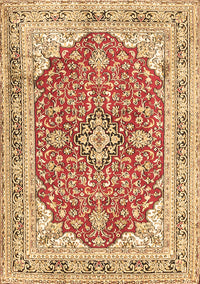 Medallion Brown Traditional Rug, tr354brn