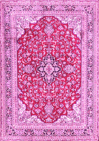 Medallion Pink Traditional Rug, tr354pnk