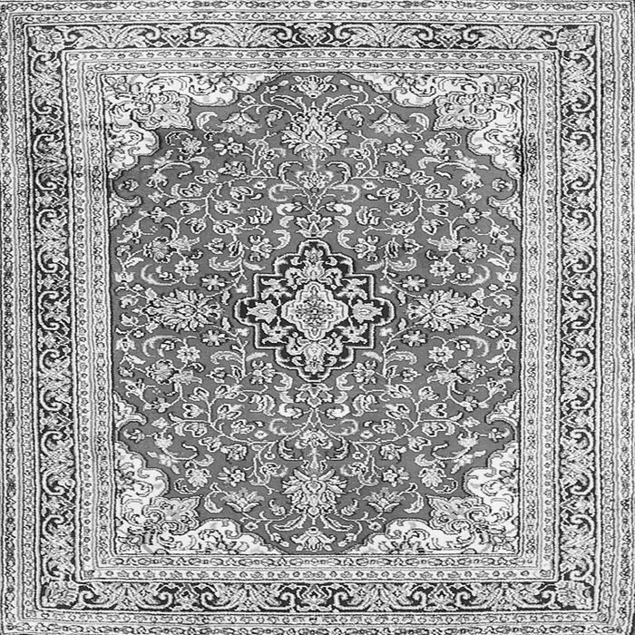Serging Thickness of Medallion Gray Traditional Rug, tr354gry