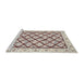 Sideview of Machine Washable Traditional Gold Rug, wshtr355