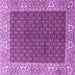 Square Persian Purple Traditional Rug, tr3550pur