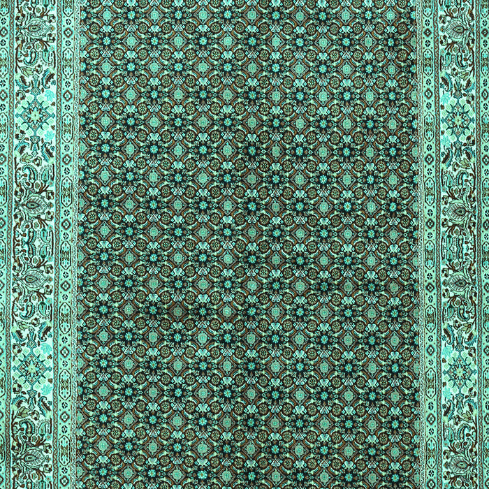 Machine Washable Persian Turquoise Traditional Area Rugs, wshtr3550turq