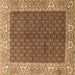 Square Persian Brown Traditional Rug, tr3550brn