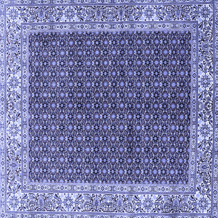 Square Persian Blue Traditional Rug, tr3550blu