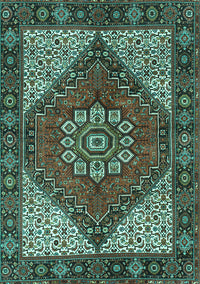 Persian Turquoise Traditional Rug, tr3551turq