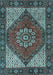 Machine Washable Persian Light Blue Traditional Rug, wshtr3551lblu