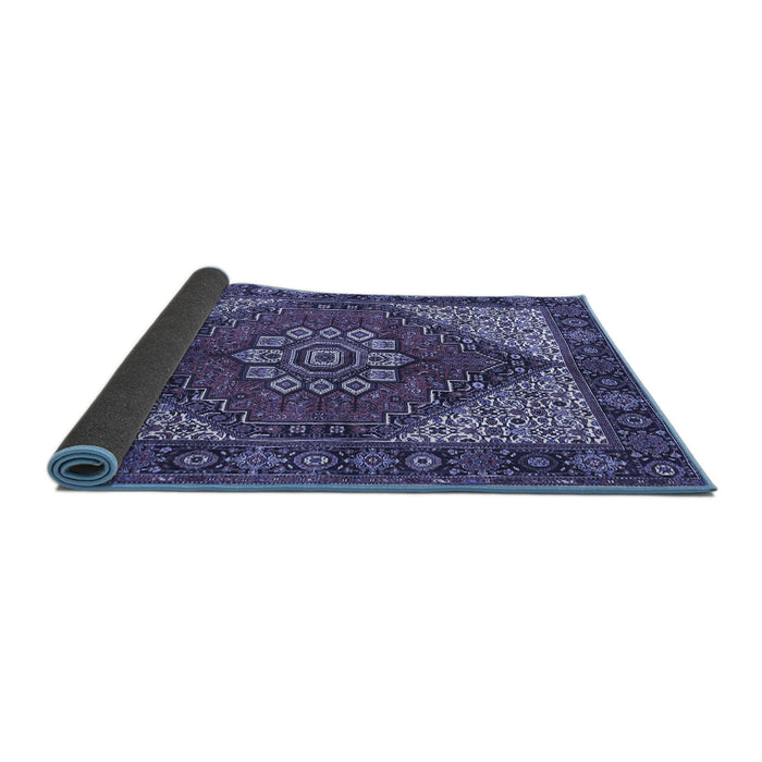 Sideview of Persian Blue Traditional Rug, tr3551blu