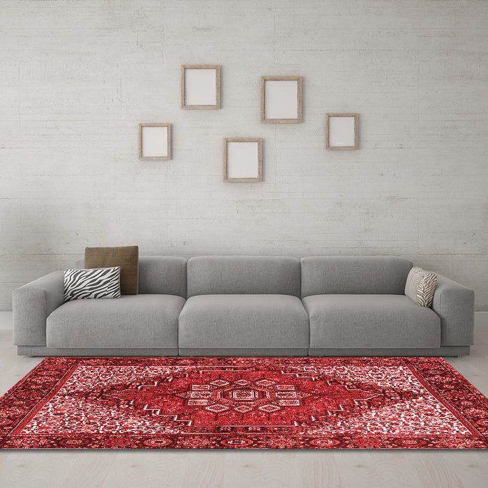 Traditional Red Washable Rugs