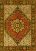 Machine Washable Persian Yellow Traditional Rug, wshtr3551yw