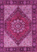 Machine Washable Persian Pink Traditional Rug, wshtr3551pnk