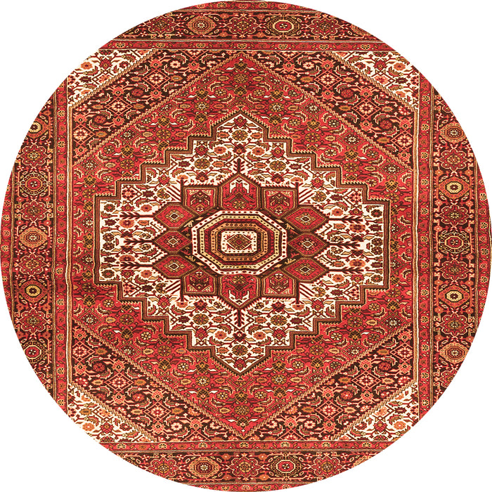 Square Persian Orange Traditional Rug, tr3552org
