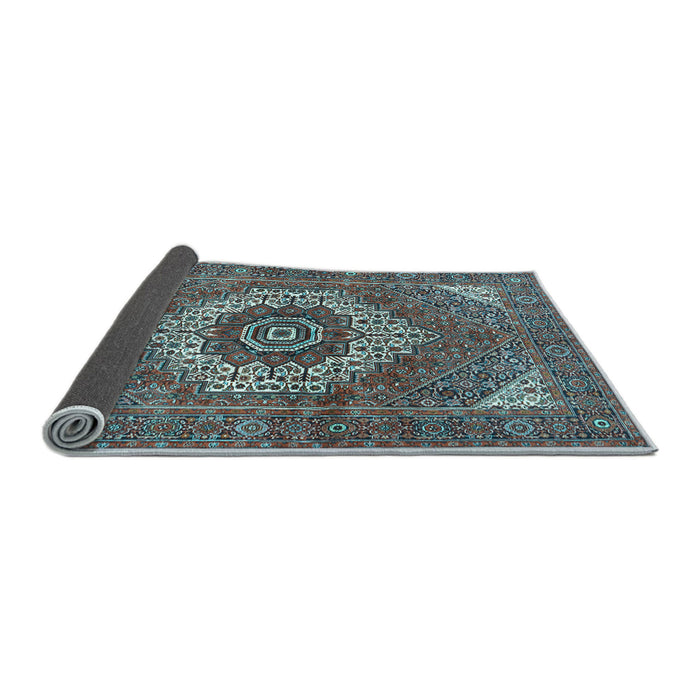Sideview of Persian Light Blue Traditional Rug, tr3552lblu