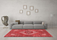 Machine Washable Persian Red Traditional Rug, wshtr3552red