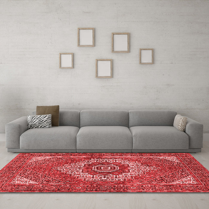 Traditional Red Washable Rugs