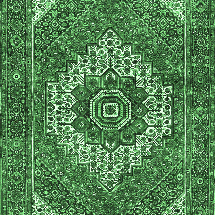 Persian Emerald Green Traditional Rug, tr3552emgrn