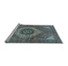 Sideview of Machine Washable Persian Light Blue Traditional Rug, wshtr3552lblu