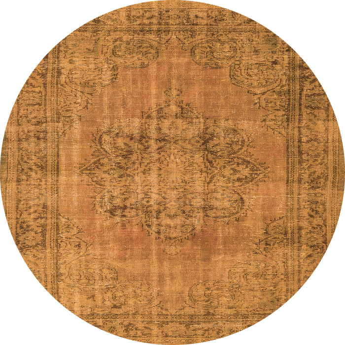 Machine Washable Persian Orange Traditional Area Rugs, wshtr3553org