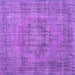 Square Persian Purple Traditional Rug, tr3553pur