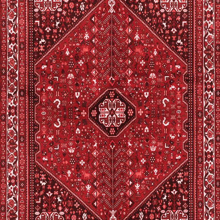 Machine Washable Persian Red Traditional Rug, wshtr3554red