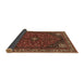 Sideview of Persian Brown Traditional Rug, tr3554brn