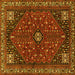 Square Persian Yellow Traditional Rug, tr3554yw
