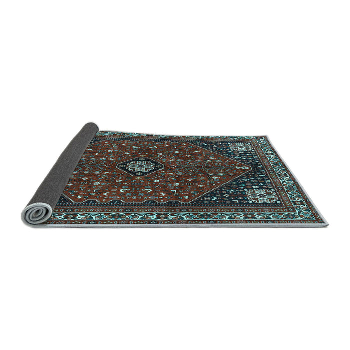 Sideview of Persian Light Blue Traditional Rug, tr3554lblu