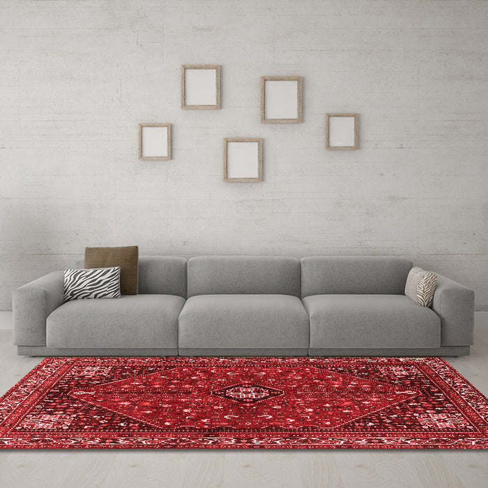 Traditional Red Washable Rugs