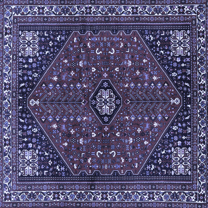 Square Persian Blue Traditional Rug, tr3554blu