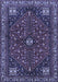 Machine Washable Persian Blue Traditional Rug, wshtr3554blu