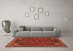 Machine Washable Persian Orange Traditional Area Rugs in a Living Room, wshtr3554org