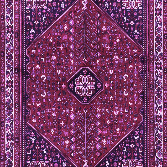 Machine Washable Persian Purple Traditional Area Rugs, wshtr3554pur