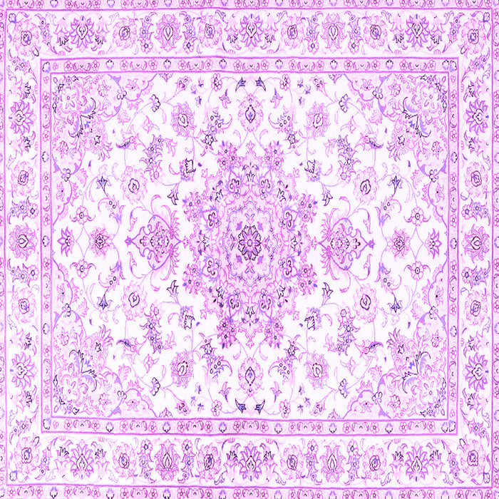 Square Persian Purple Traditional Rug, tr3555pur