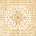 Square Persian Brown Traditional Rug, tr3555brn