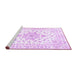 Sideview of Machine Washable Persian Purple Traditional Area Rugs, wshtr3555pur