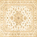 Square Machine Washable Persian Brown Traditional Rug, wshtr3555brn
