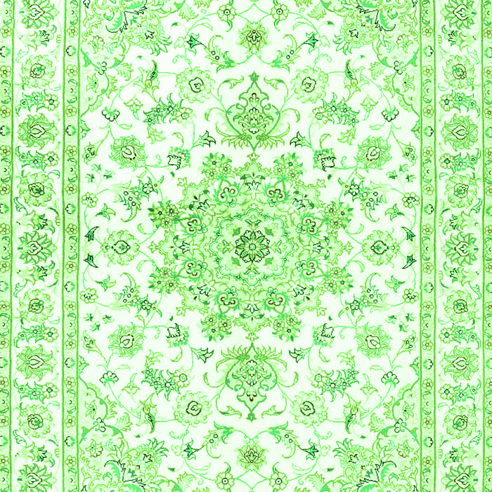 Persian Green Traditional Rug, tr3555grn