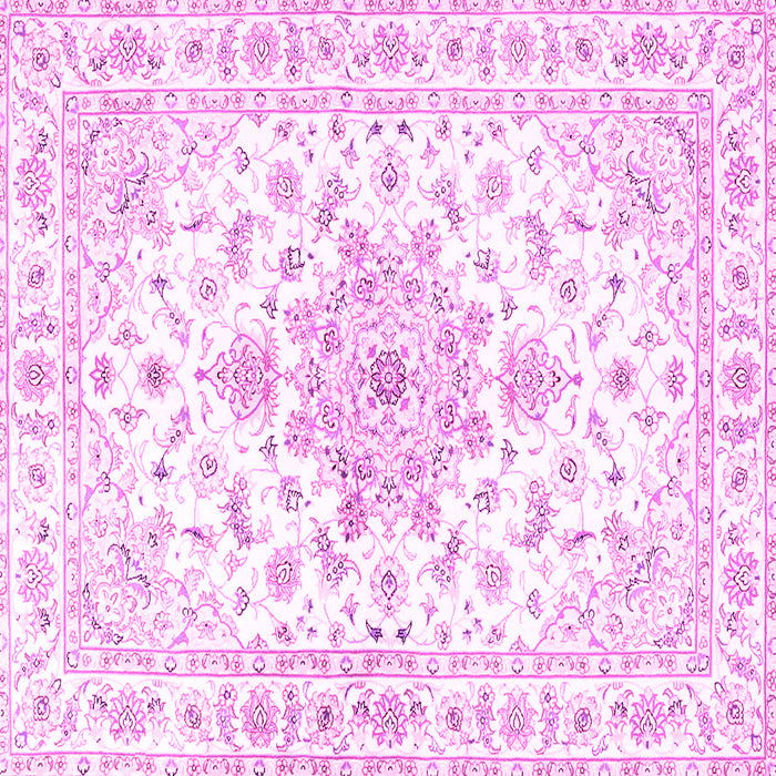 Square Persian Pink Traditional Rug, tr3555pnk