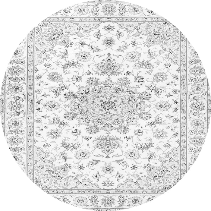 Square Persian Gray Traditional Rug, tr3555gry