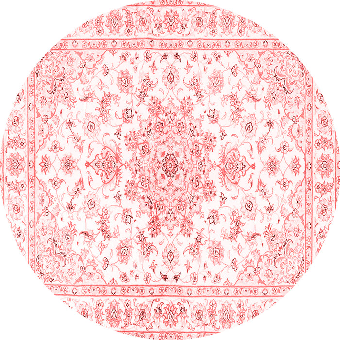 Machine Washable Persian Red Traditional Rug, wshtr3555red