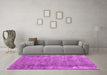 Machine Washable Persian Pink Traditional Rug in a Living Room, wshtr3556pnk