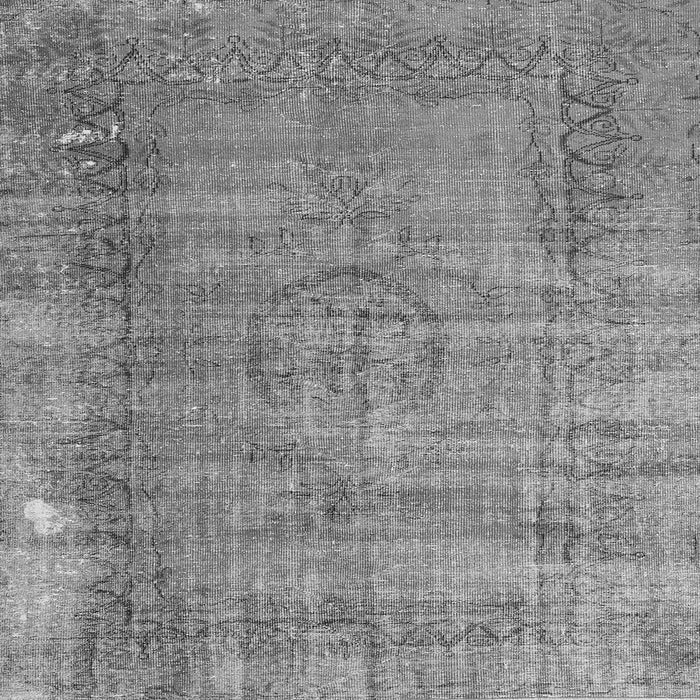 Round Machine Washable Persian Gray Traditional Rug, wshtr3556gry