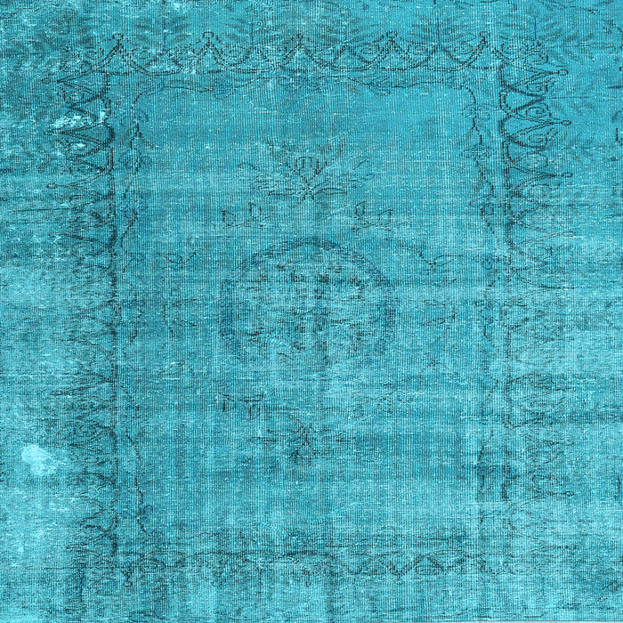 Square Persian Light Blue Traditional Rug, tr3556lblu