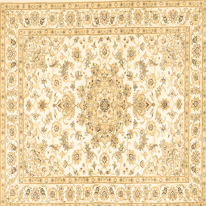 Square Persian Brown Traditional Rug, tr3557brn