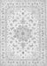 Serging Thickness of Machine Washable Persian Gray Traditional Rug, wshtr3557gry