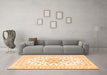 Machine Washable Persian Orange Traditional Area Rugs in a Living Room, wshtr3557org