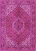 Machine Washable Persian Pink Traditional Rug, wshtr3558pnk