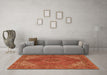 Machine Washable Persian Orange Traditional Area Rugs in a Living Room, wshtr3558org