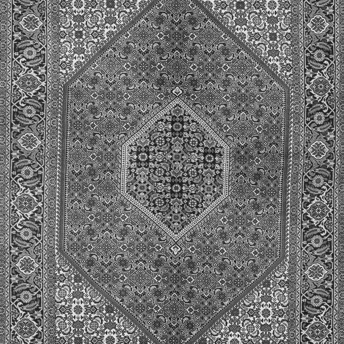 Serging Thickness of Machine Washable Persian Gray Traditional Rug, wshtr3558gry