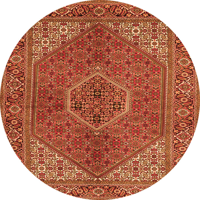 Square Persian Orange Traditional Rug, tr3558org