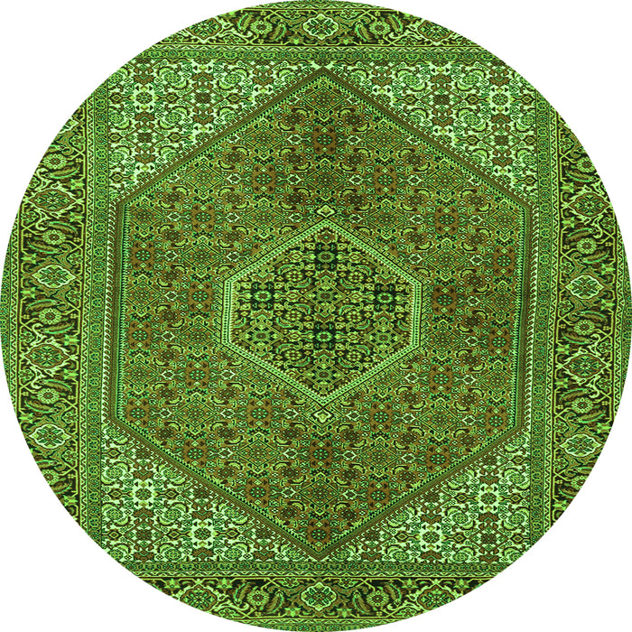 Machine Washable Persian Green Traditional Area Rugs, wshtr3558grn